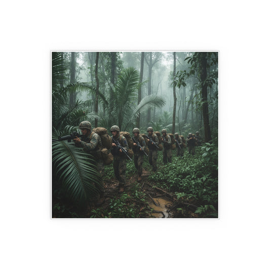 Indoor and Outdoor Silk Posters - Jungle Patrol - Vietnam