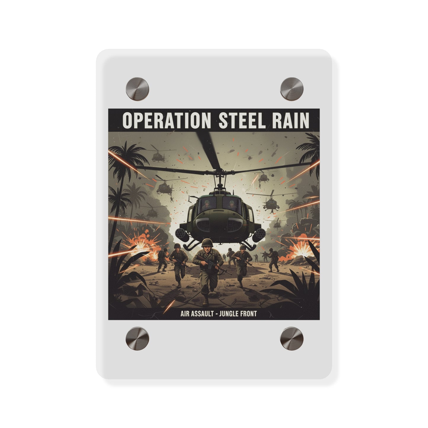 Acrylic Wall Art Panel - Air Assault - Vietnam - Operation Steel Rain