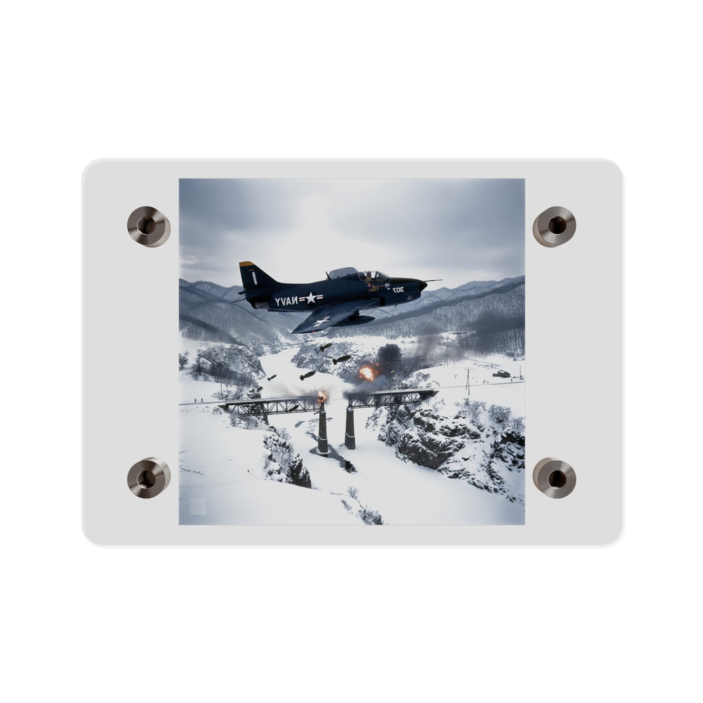 Acrylic Wall Art Panel - Attack at Majon-ni and Samdong-ni during Korean War