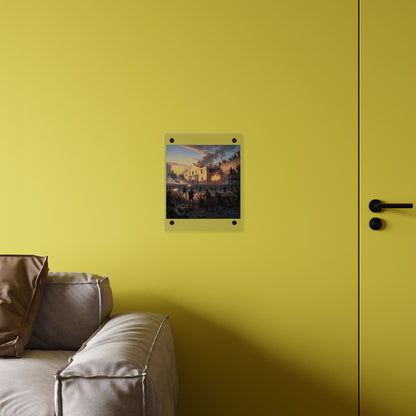 Acrylic Wall Art Panel - Battle of the Alamo