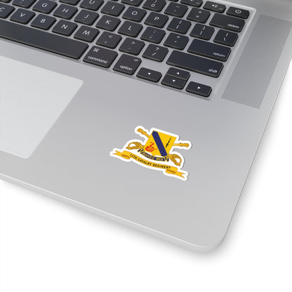 Kiss-Cut Stickers - Army  - 14th Cavalry Regiment w Br - Ribbon