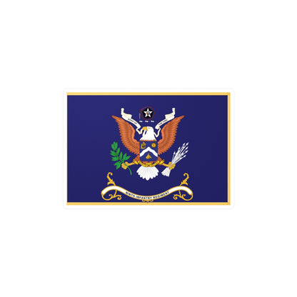 Kiss-Cut Vinyl Decals - Army - Regimental Colors - 9th Infantry Regiment  - KEEP UP THE FIRE x 300