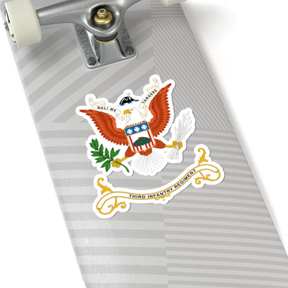 Kiss-Cut Stickers - Army - Regimental Colors -3rd Infantry wo Flag X 300
