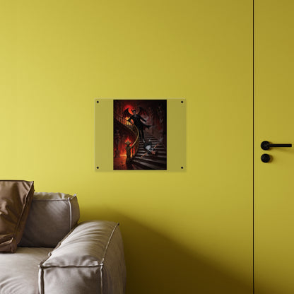 Acrylic Wall Art Panel - devil and maid