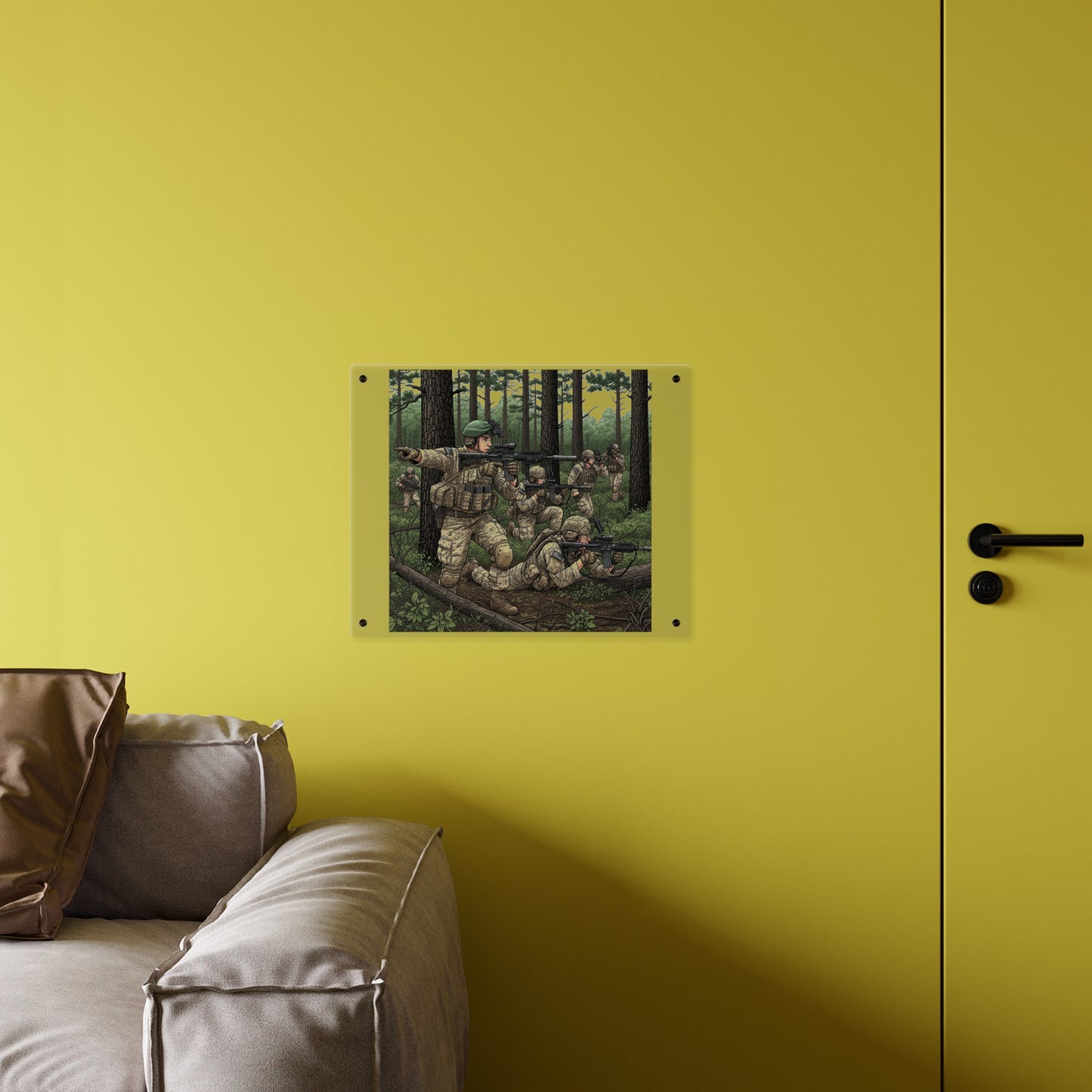 Acrylic Wall Art Panel - Special Forces training at McKall
