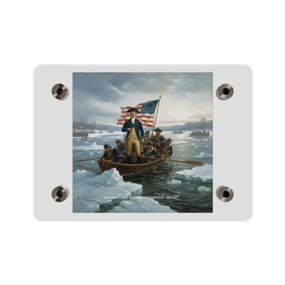 Acrylic Wall Art Panel - Washington Crossing the Delaware duing the Revolutionary War
