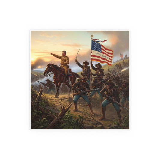 Indoor and Outdoor Silk Posters - Charge up JanJuan Hill