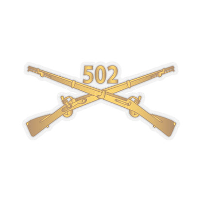 Kiss-Cut Stickers - Army - 502nd Infantry Regt - Infantry Br wo Txt