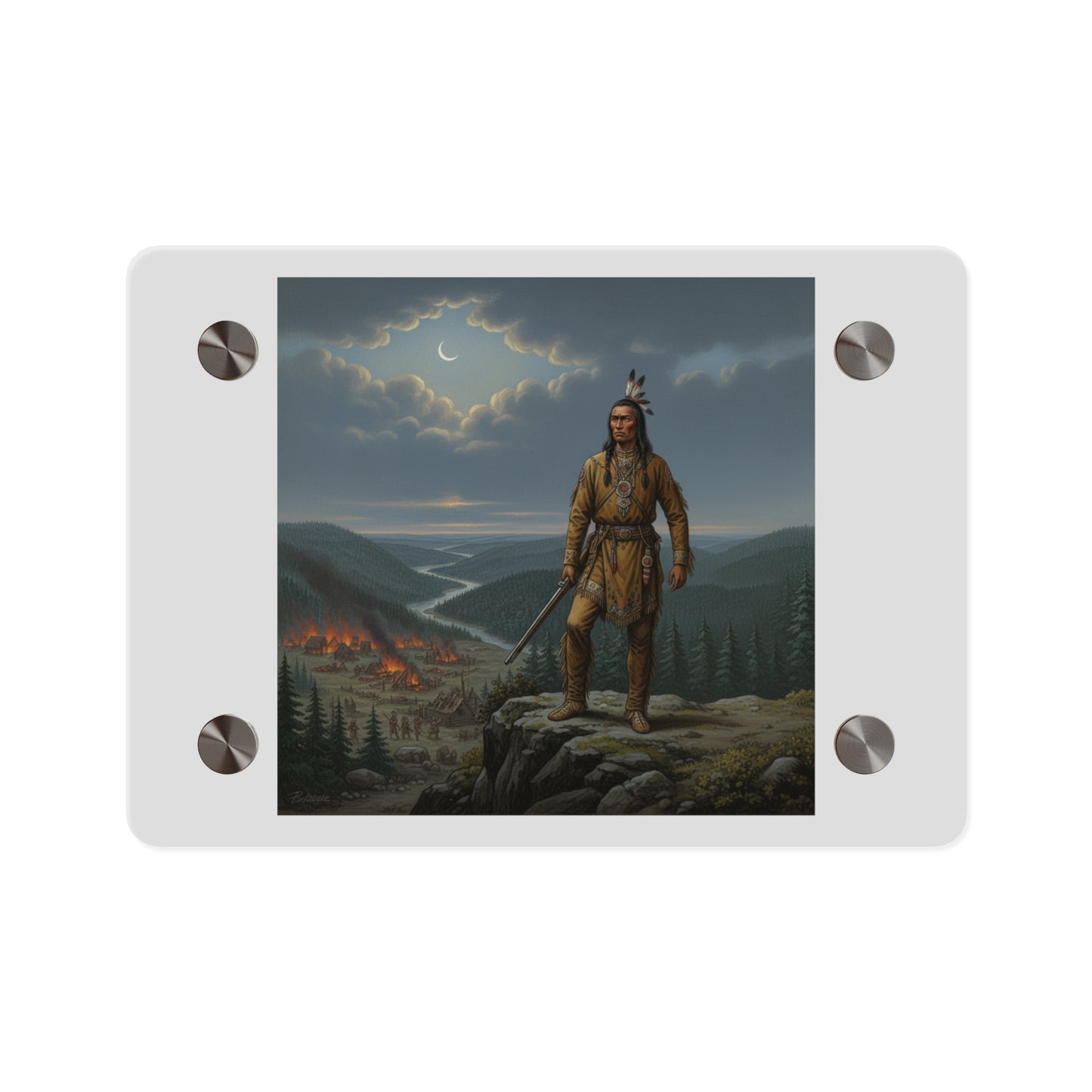 Acrylic Wall Art Panel - The Last Mohican