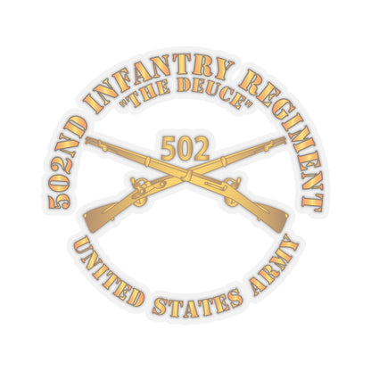 Kiss-Cut Stickers - Army - 502nd Infantry Regt - The Deuce - Infantry Br