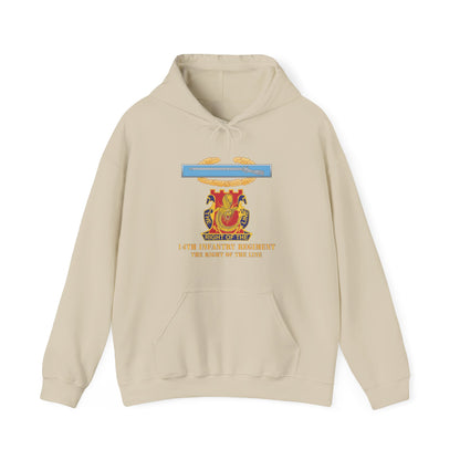 Unisex Heavy Blend™ Hooded Sweatshirt - Army - Master CIB - 14th Infantry Regiment - DUI w Txt X 300