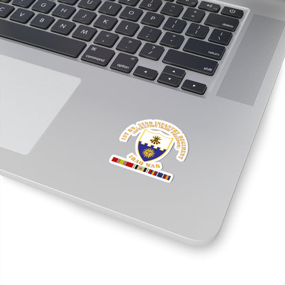 Kiss-Cut Stickers - Army - 1st Bn 22nd Infantry - OIF1 - w IRAQ SVC