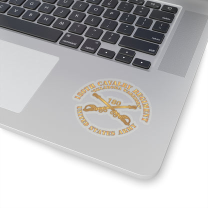 Kiss-Cut Stickers - Army - 180th Cavalry Regiment Branch - Oklahoma Warriors - US Army X 300