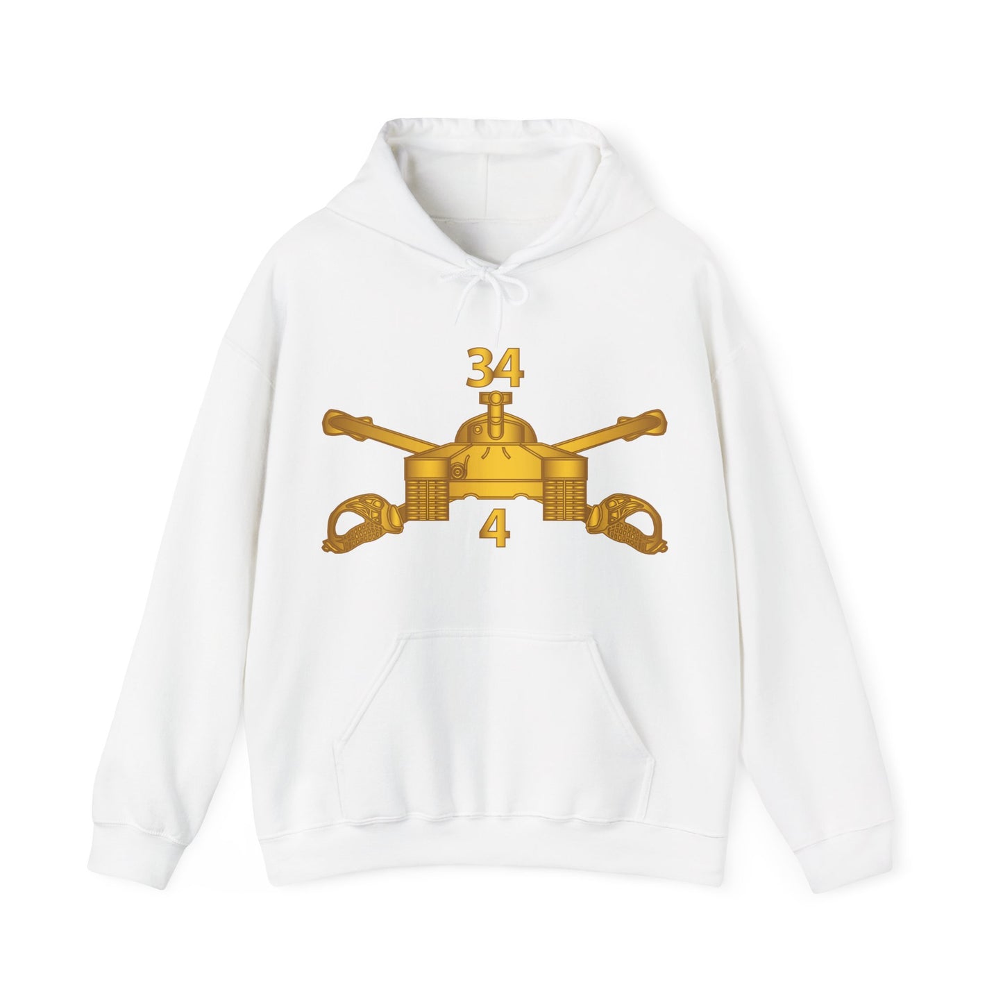 Unisex Heavy Blend™ Hooded Sweatshirt - Army - 4th Bn 34th Armor - Armor Branch wo Txt