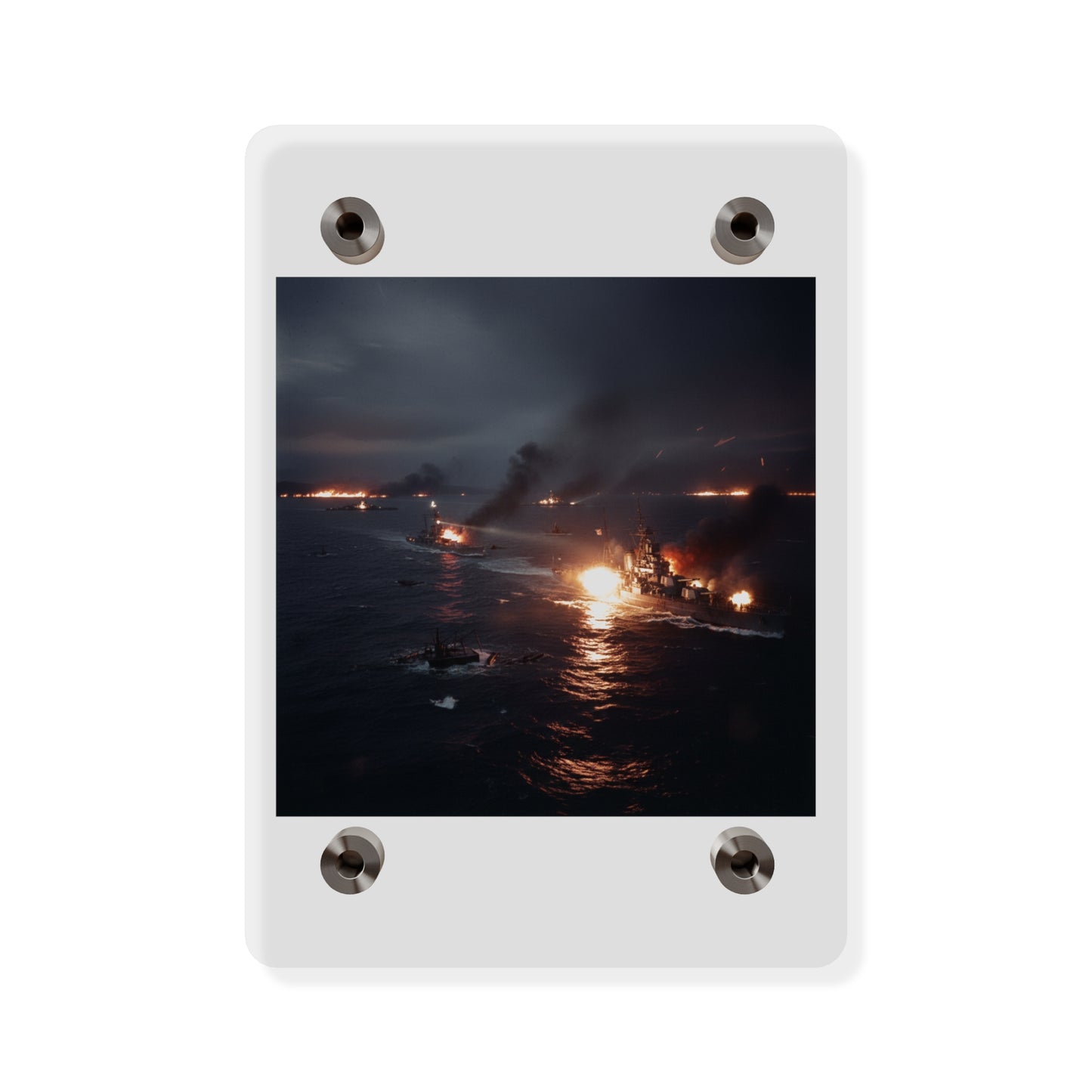 Acrylic Wall Art Panel - WWII Suda Straights Battle
