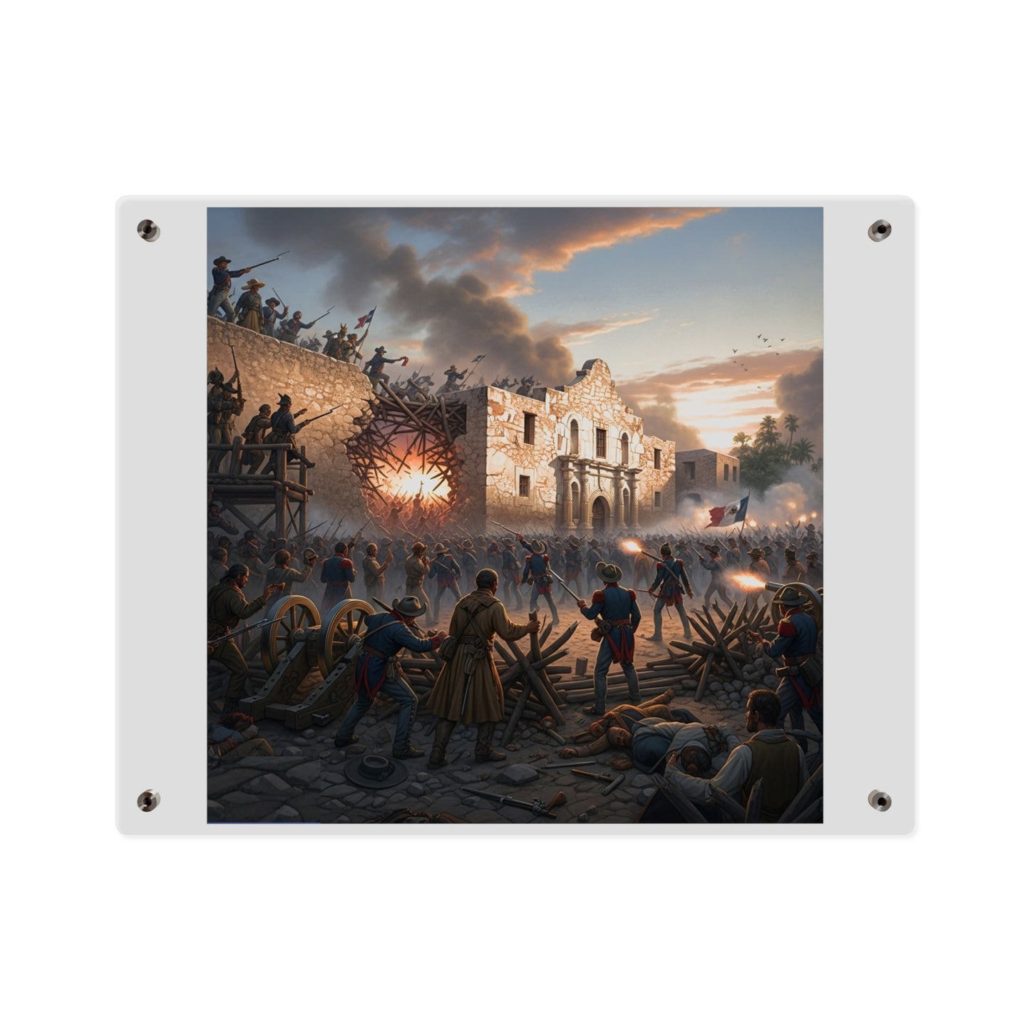Acrylic Wall Art Panel - Battle of the Alamo