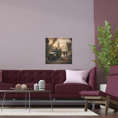 Indoor and Outdoor Silk Posters - M3A1 Half-track