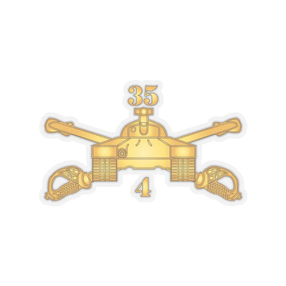 Kiss-Cut Stickers - Army - 4th Bn, 35th Armor - Armor Branch wo Txt X 300