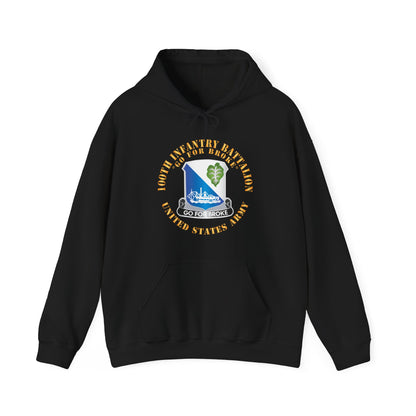Unisex Heavy Blend™ Hooded Sweatshirt - Army - 100th Infantry Battalion - DUI - Go for Broke X 300