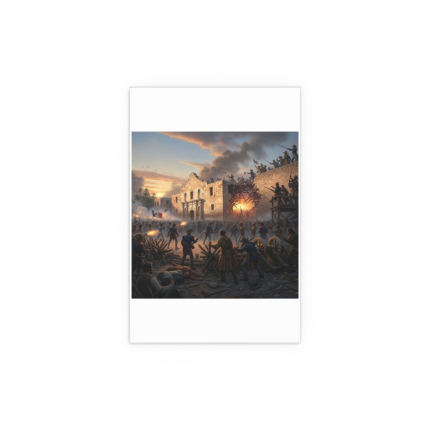 Indoor and Outdoor Silk Posters - Battle of the Alamo
