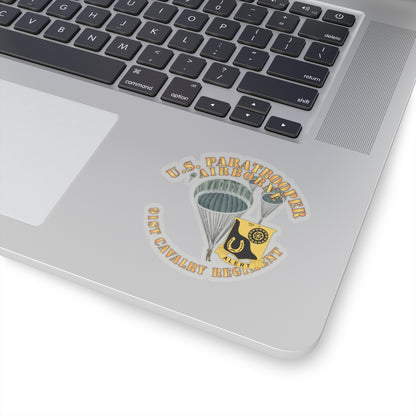 Kiss-Cut Stickers - Army - US Paratrooper - 91st Cavalry Regiment X 300