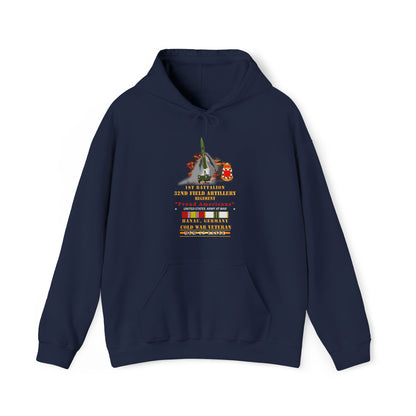 Unisex Heavy Blend™ Hooded Sweatshirt - Army -  1st Bn, 32nd FAR, Hanau, Germany, MGM 52 - Lance - COLD X 300
