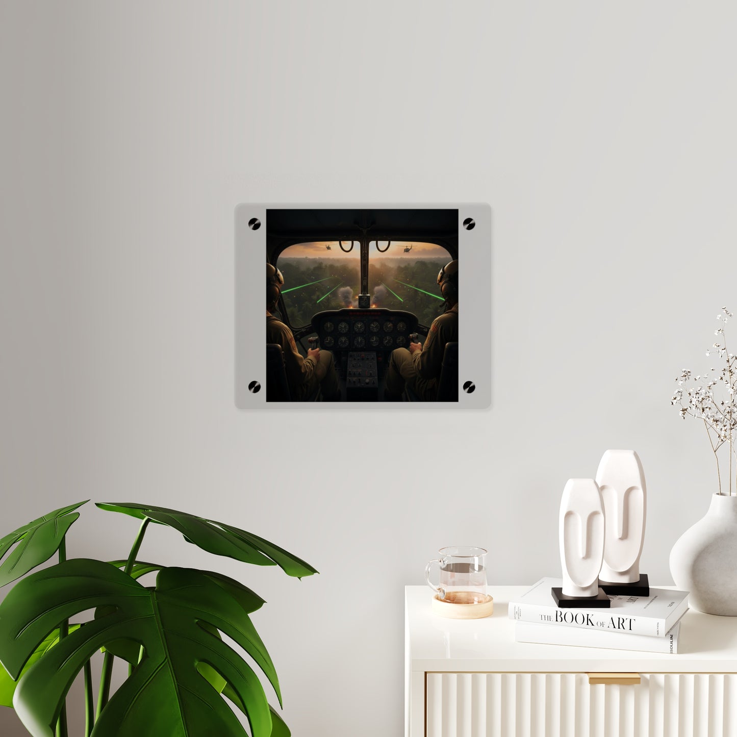 Acrylic Wall Art Panel - Pilots View Hot LZ - Vietnam