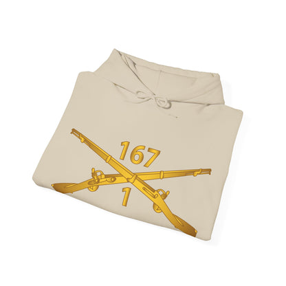 Unisex Heavy Blend™ Hooded Sweatshirt - Army - 1st Bn, 167th Infantry - Inf Branch wo Txt X 300