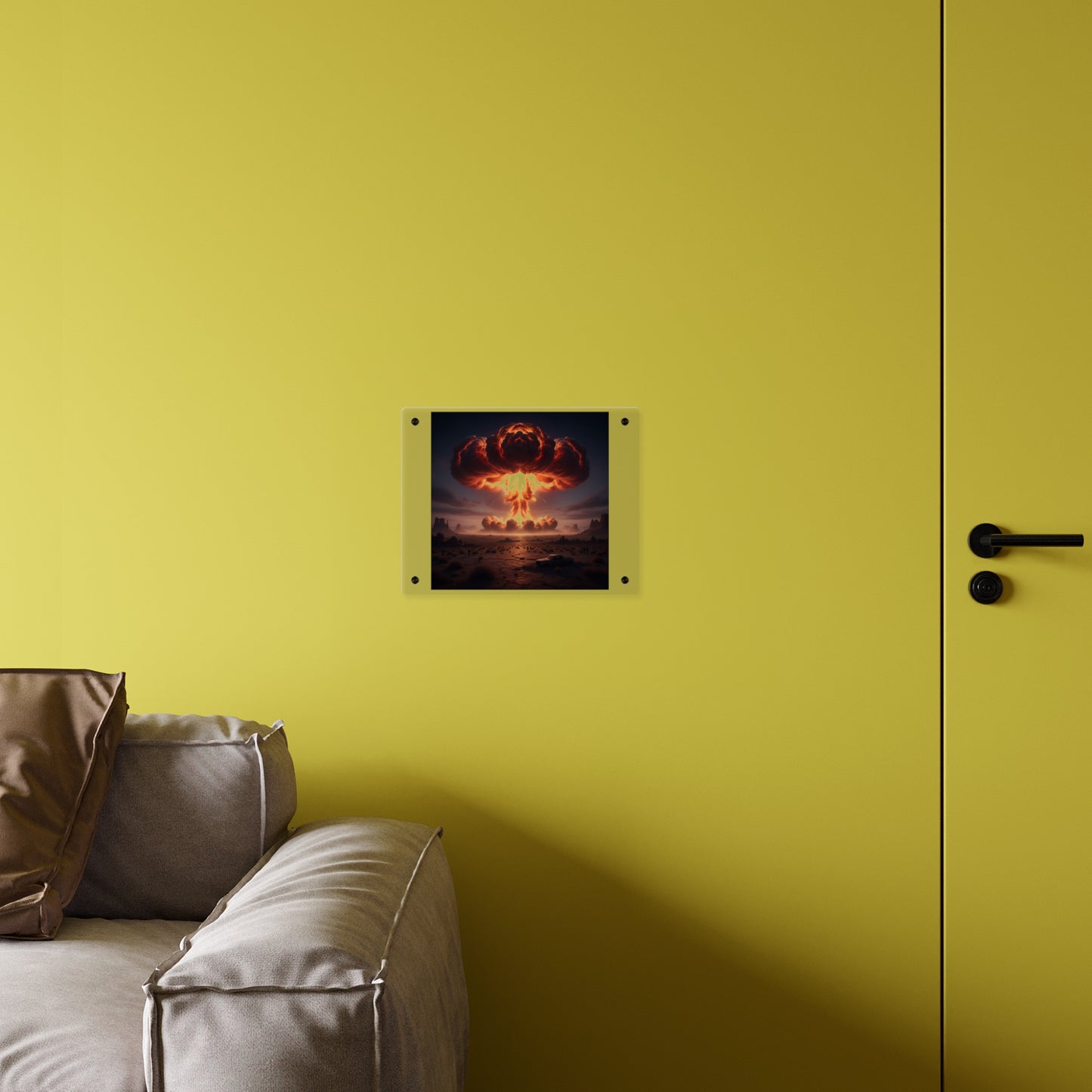 Acrylic Wall Art Panel - Atomic Blast in the desert