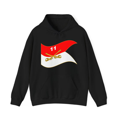 Unisex Heavy Blend™ Hooded Sweatshirt - Army - 11th Armored Cavalry Regiment Guidon Waving X 300