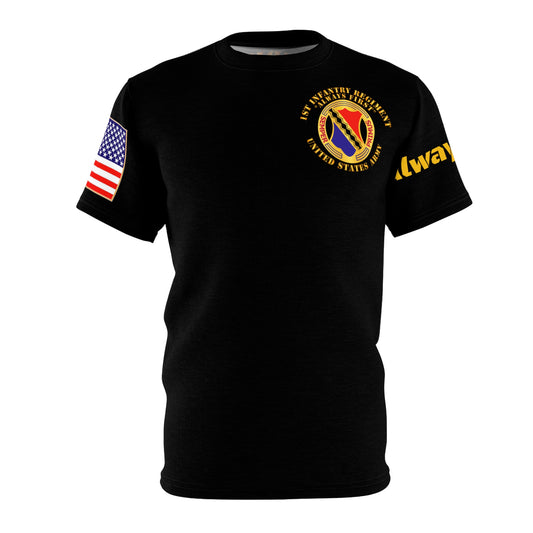 AOP - Army - 1st Infantry Regiment - DUI Front - Coat of Arms - Back with Battalions - L/R Sleeves