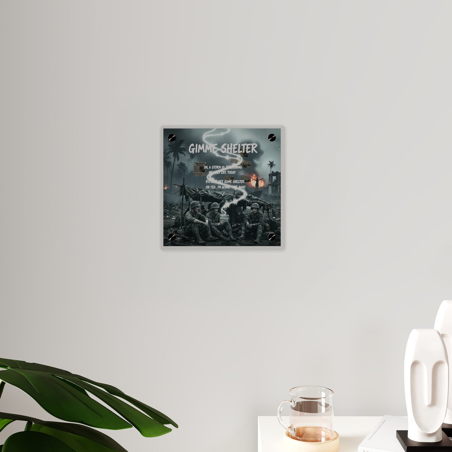 Acrylic Wall Art Panel - Giveme Shelter X 2024