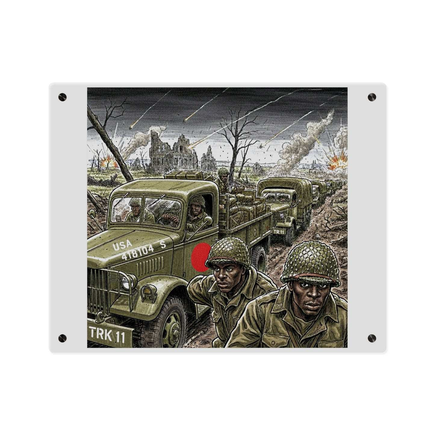 Acrylic Wall Art Panel - RedBall Express w RB