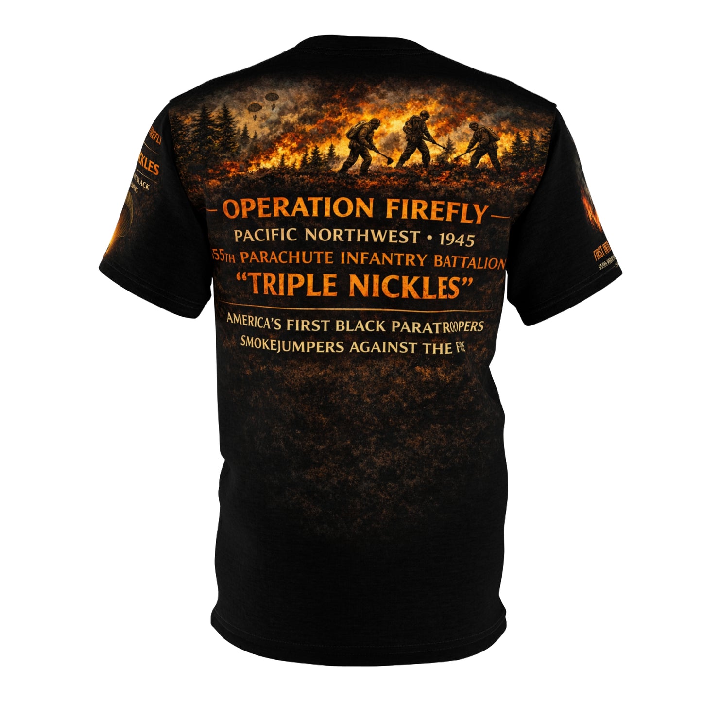 555th Parachute Infantry Battalion "Into the Fire" Tribute Tee