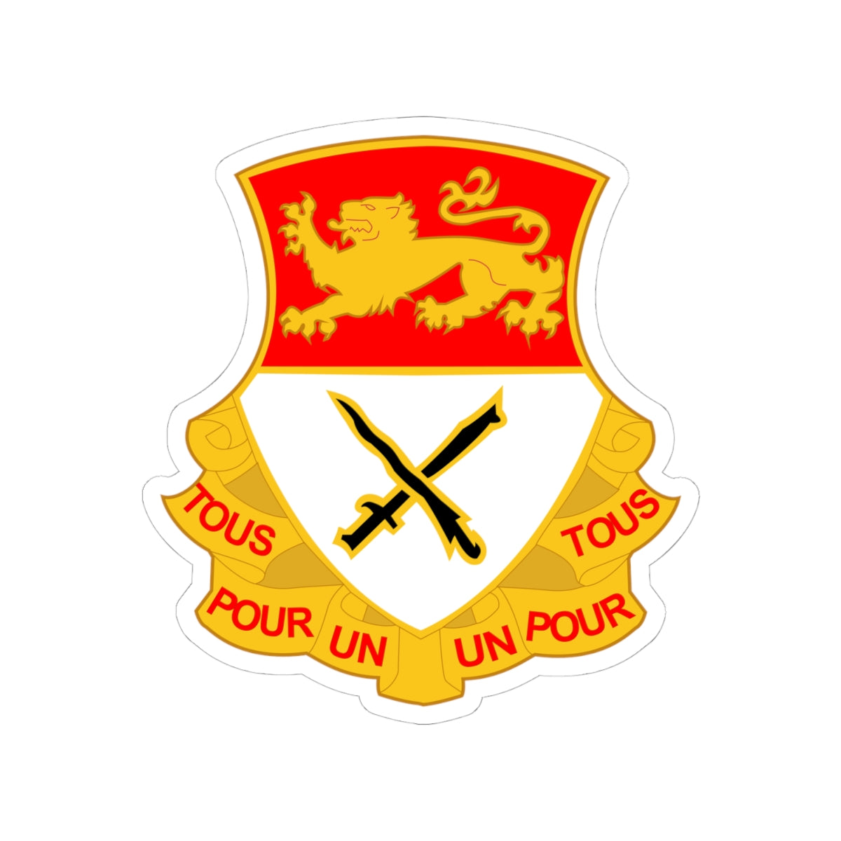 Kiss-Cut Stickers - Army  - 15th Cavalry Regiment wo Txt