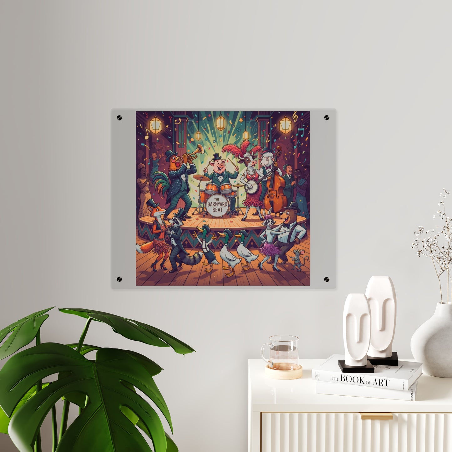 Acrylic Wall Art Panel - Farm Band Dance