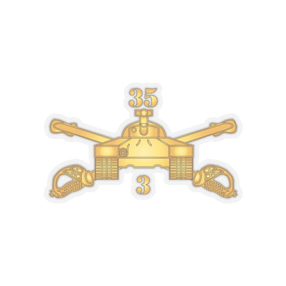 Kiss-Cut Stickers - Army - 3rd Bn, 35th Armor - Armor Branch wo Txt X 300