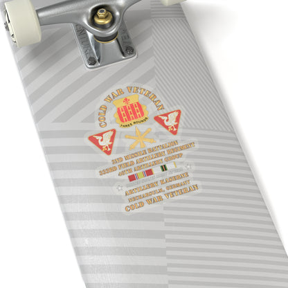 Kiss-Cut Stickers - Army - Cold War Vet - 2nd Missile Bn, 333rd Artillery 46th Artillery Group - Germany - 7th US Army  w COLD SVC