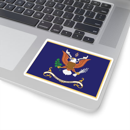Kiss-Cut Stickers - Regimental Colors  - 10th Infantry Regiment  X 300
