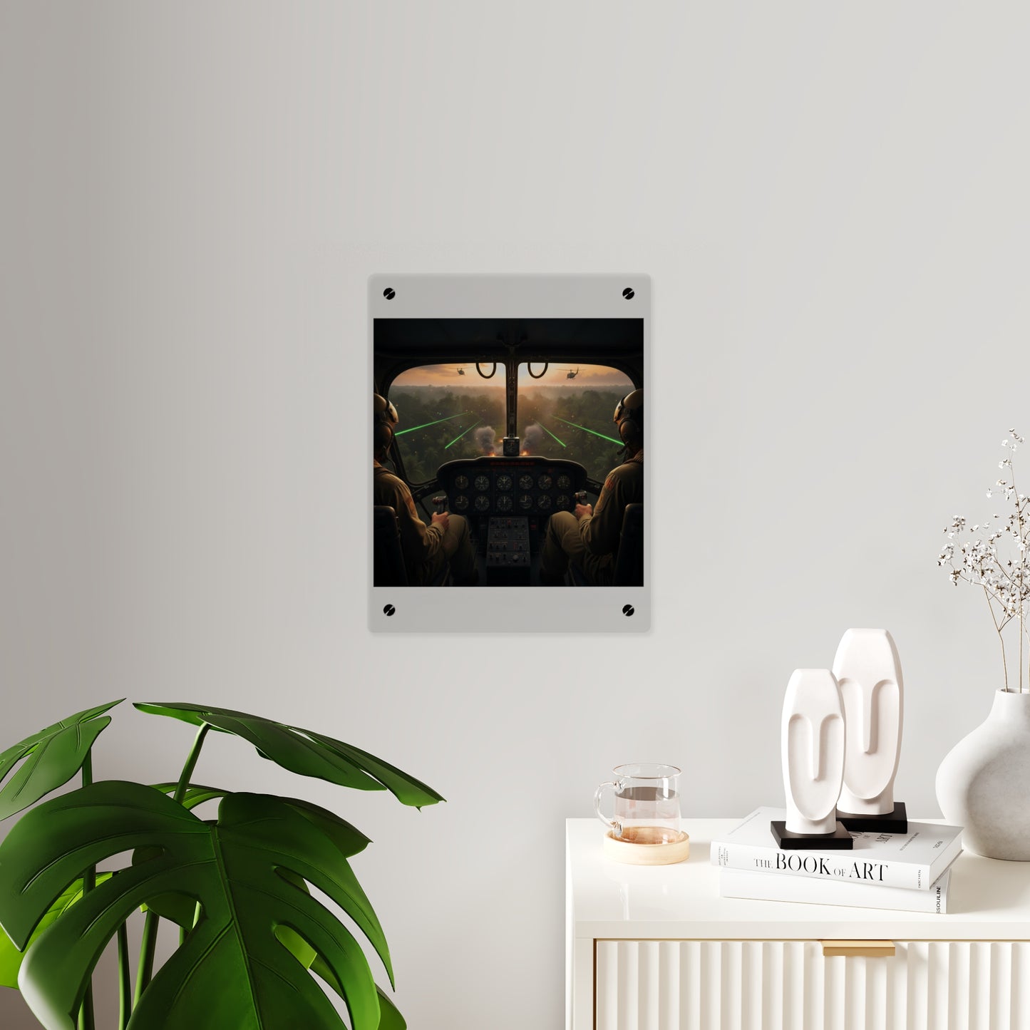 Acrylic Wall Art Panel - Pilots View Hot LZ - Vietnam