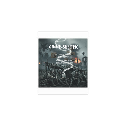 Indoor and Outdoor Silk Posters - Giveme Shelter X 2024