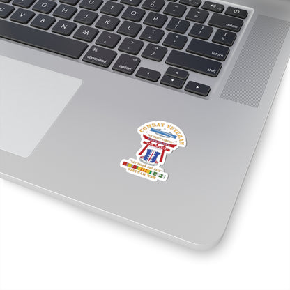 Kiss-Cut Stickers - Army - Combat Veteran - 187th Infantry Regiment - Torii, Rakkasans, Let Valor Not Fail, English, Latin w CIB w VN SVC X 300