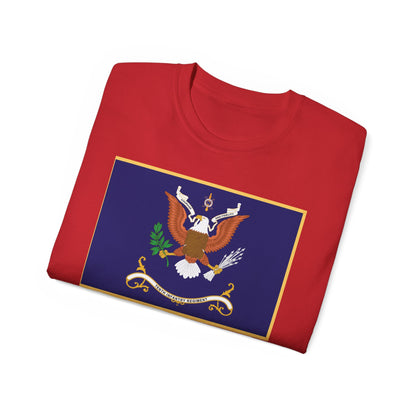 Unisex Ultra Cotton Tee - Regimental Colors  - 10th Infantry Regiment  X 300