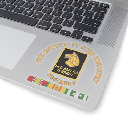 Kiss-Cut Stickers - Army - 4th Battalion, 27th Infantry w VN SVC X 300