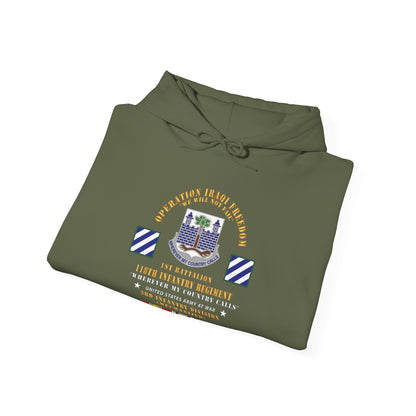 Unisex Heavy Blend™ Hooded Sweatshirt - Army -  Operation Iraqi Freedom, 1st Bn, 118th  Infantry Regiment - 3rd Inf Division w IRAQ SVC
