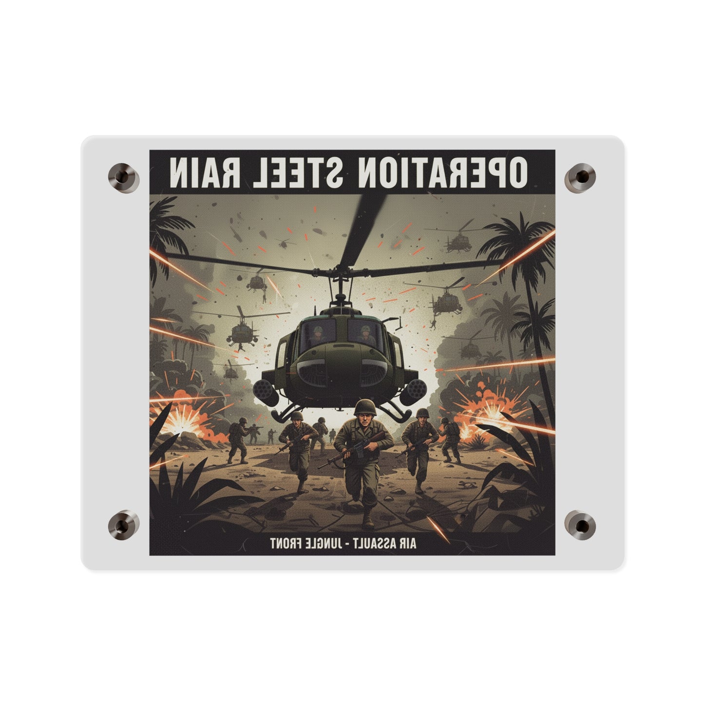 Acrylic Wall Art Panel - Air Assault - Vietnam - Operation Steel Rain