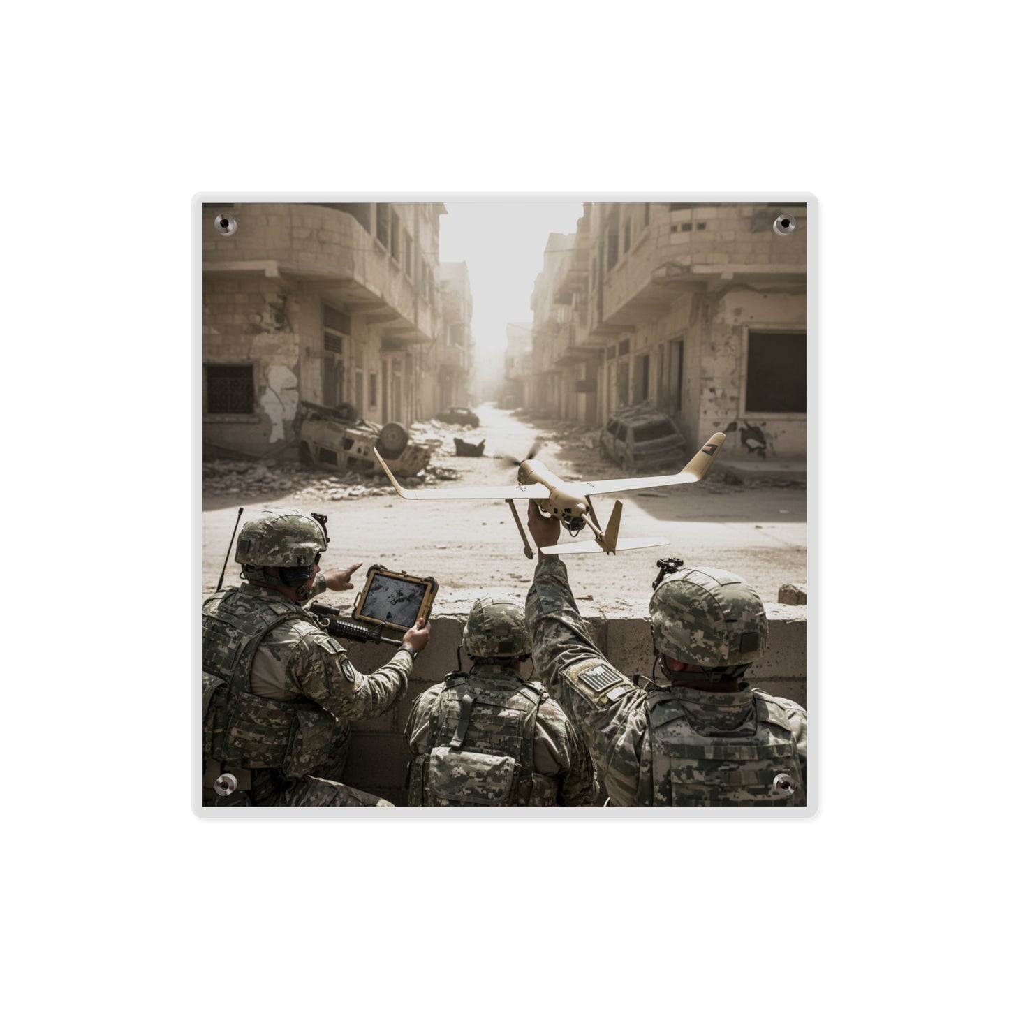 Acrylic Wall Art Panel - UAV Raven in Iraq war