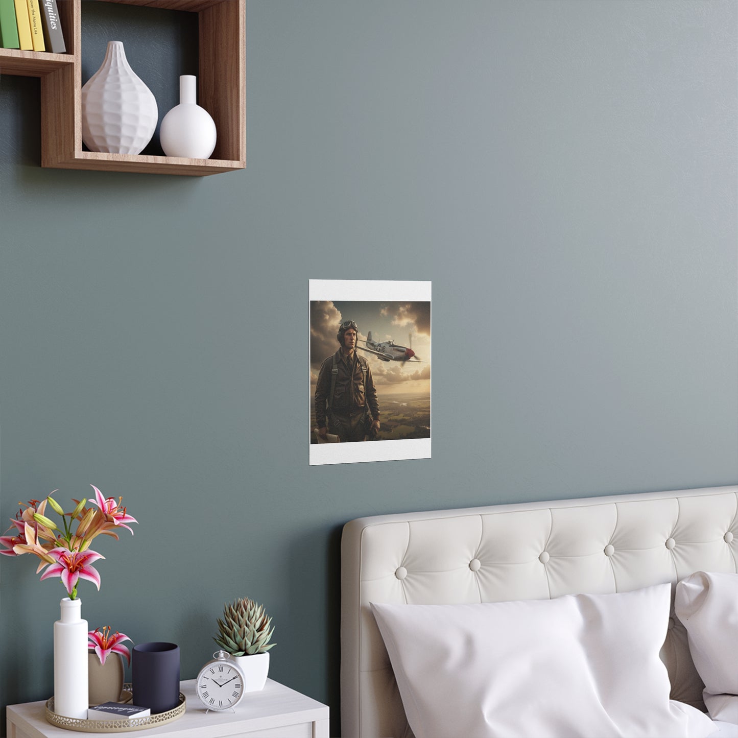 Indoor and Outdoor Silk Posters - Army Air Corps Pilot