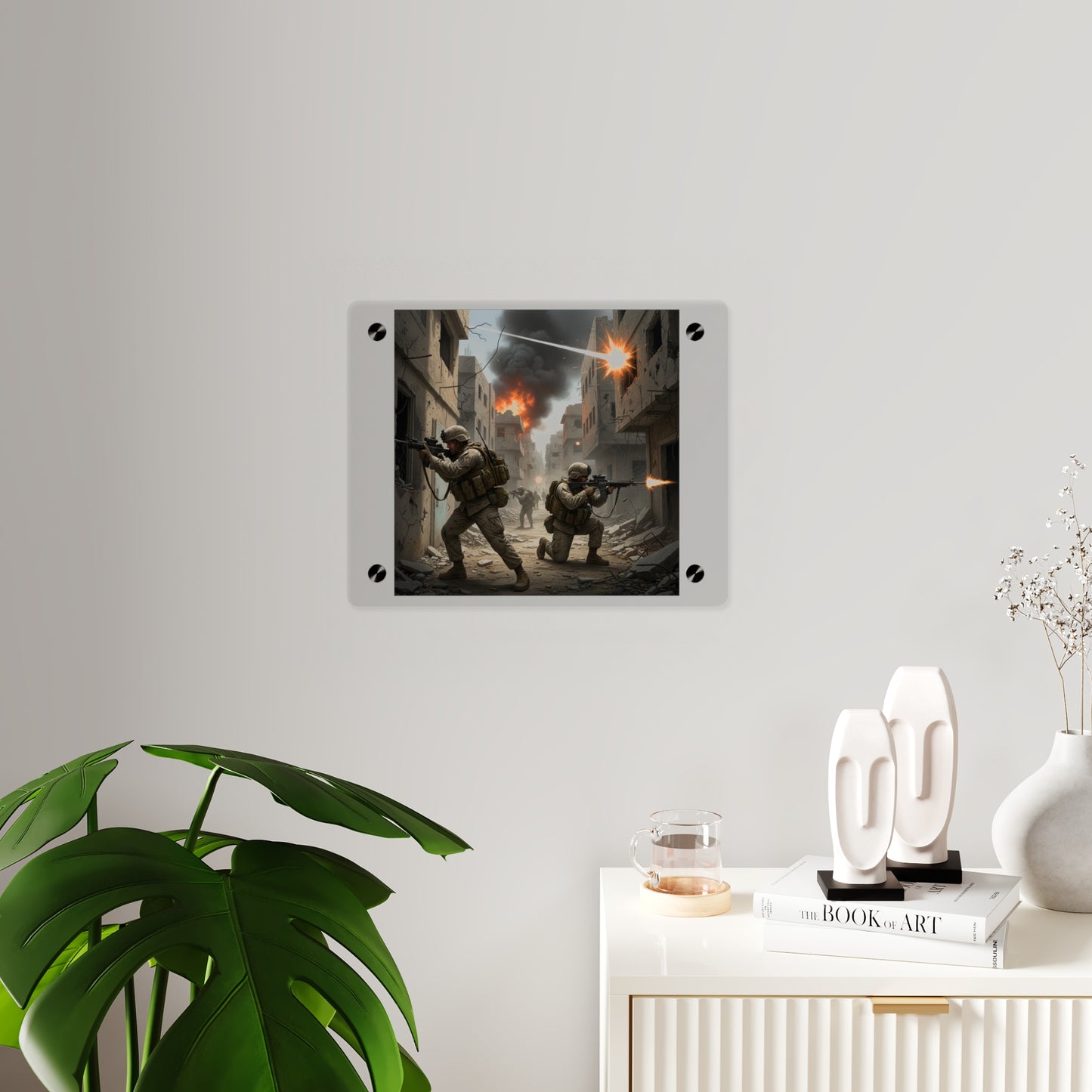 Acrylic Wall Art Panel - Marines in  the 2nd Battle of Fallujah