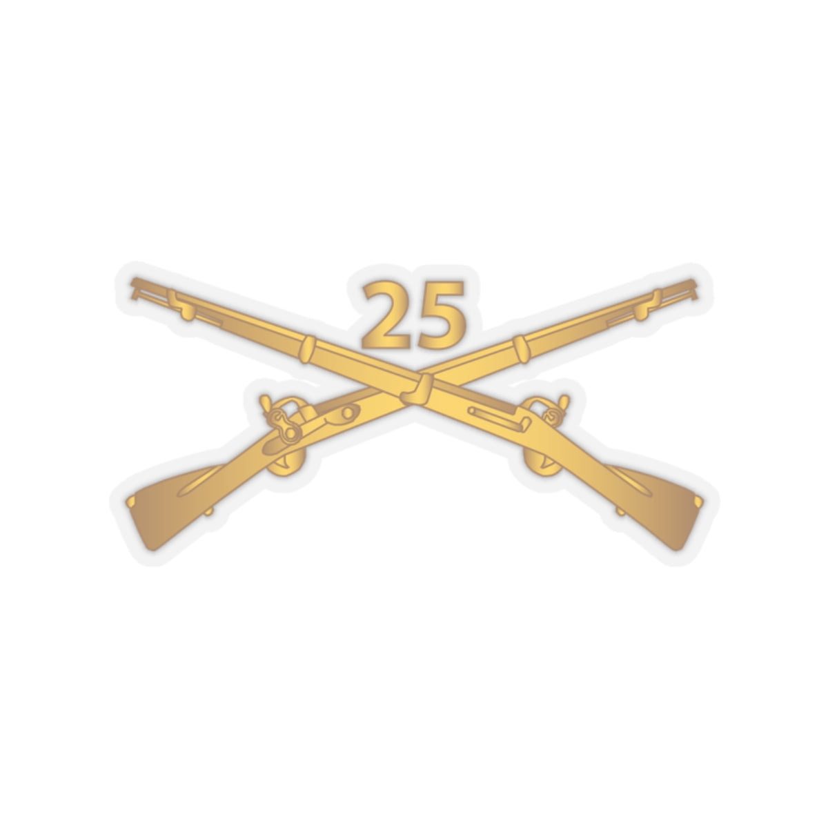 Kiss-Cut Stickers - Army - 25th Infantry Regiment Branch wo Txt